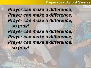 Prayer can make a difference