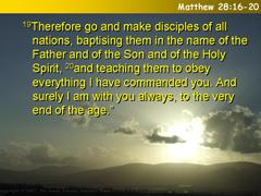 Matthew 28:16-20