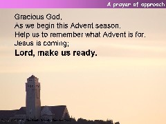 A prayer of approach