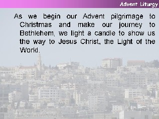 An Advent Liturgy