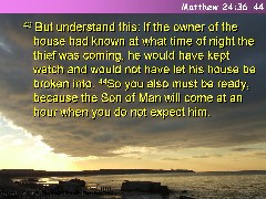 Matthew 24:36-44