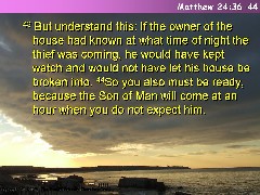 Matthew 24:36-44