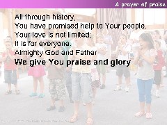 A prayer of praise