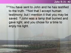 John 5:31-40