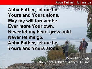 Abba Father, let me be