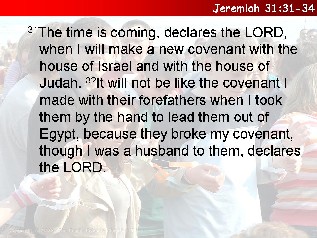 Jeremiah 31:31-34