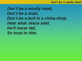 Don’t be a woolly head