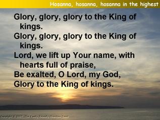 Hosanna in the highest