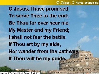 O Jesus, I have promised