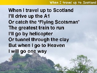 When I travel up to Scotland (One Way)