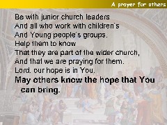 A prayer for others