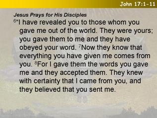 John 17:1-11