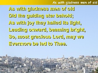 As with gladness men of old
