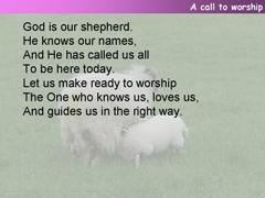 A call to worship