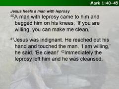 Mark 1:40-45