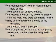 Psalm 18:1-19