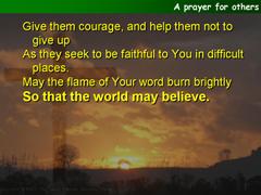 A prayer for others