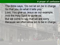 A prayer of confession
