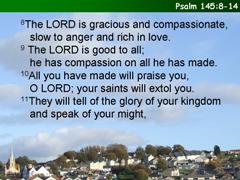 Psalm 145:8-14