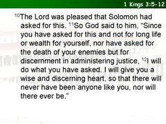 1 Kings 3:5-12