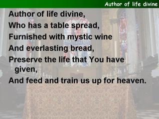 Author of life divine