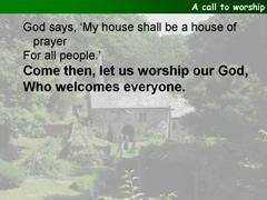 A call to worship