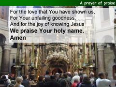 A prayer of praise