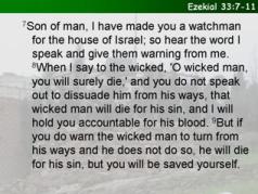 Ezekial 33:7-11