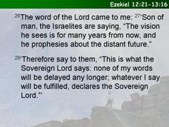 Ezekiel 12:21-13:16