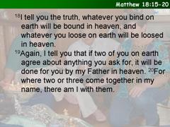 Matthew 18:15-20