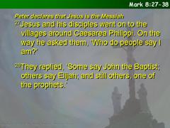 Mark: 8:27-38