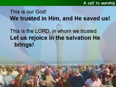 A call to worship