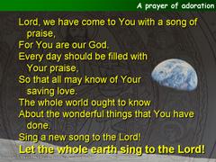 A prayer of praise