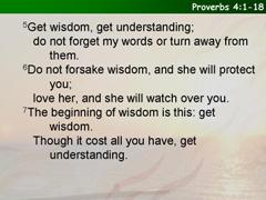 Proverbs 4:1-18