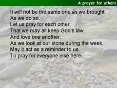 A prayer for others