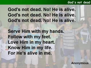 God's Not Dead Lyrics