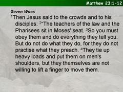 Matthew 23:1-12