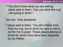 Matthew 20:17-34