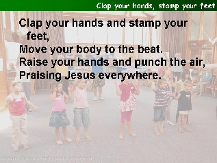 Clap your hands stamp your feet