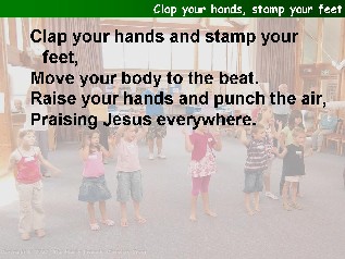 Clap your hands stamp your feet