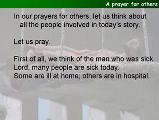 A prayer for others