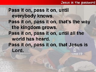 Jesus is the password