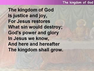 The Kingdom of God