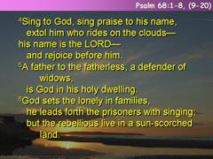 Psalm 68:1-8, (9-20)