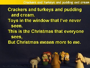 Crackers and turkeys and puddings and cream