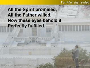 Faithful vigil ended