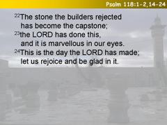 Psalm 118:1-2,14-24