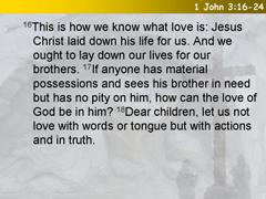 1 John 3:16-24
