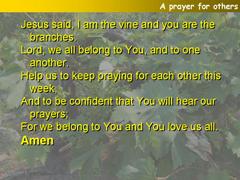 A prayer for others