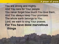 A prayer of praise